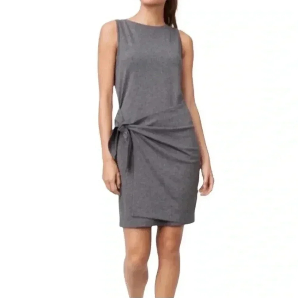 Club Monaco Krishel‎ Mini Dress Charcoal Heather Sleeveless Neutral Women Size S